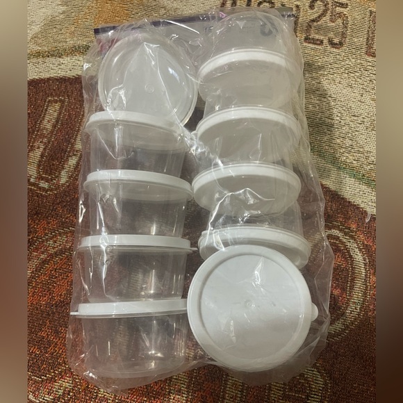 Lot of 5 10ct Packs (50 total) Sure Fresh Round Mini-Containers 2.3 fl oz NEW - Picture 7 of 7